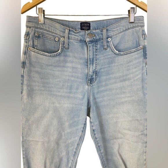 J. Crew Factory Essential Straight Distressed Jean in All Day Stretch Size 30 - Picture 4 of 12